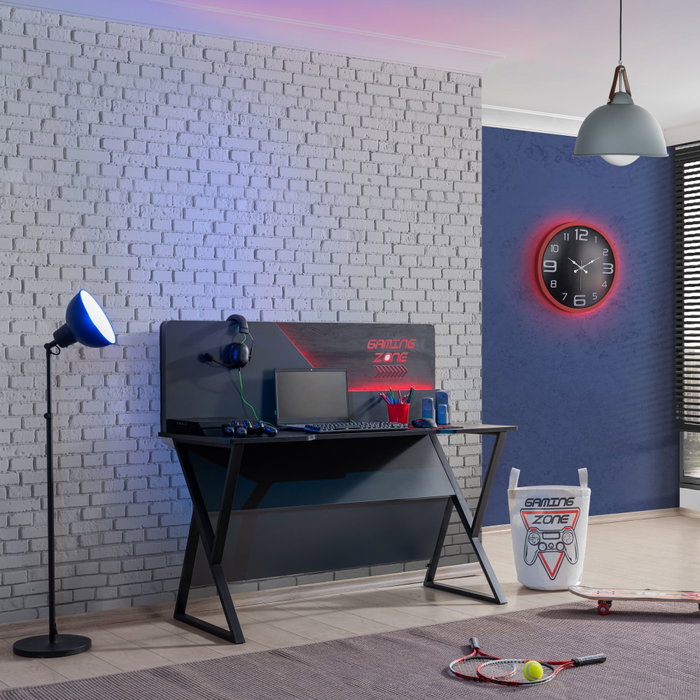 Hanah Home Escritorio de Estudio Gaming Zone Antracita Hanah Home Escritorio de Estudio Gaming Zone Antracita